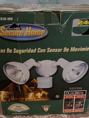 Secure Home 240-Degree Hardwired Halogen Flood Light